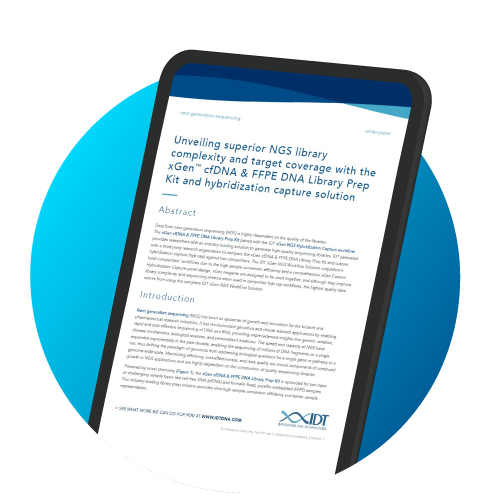 Why choose IDT research solutions for cfDNA analysis?